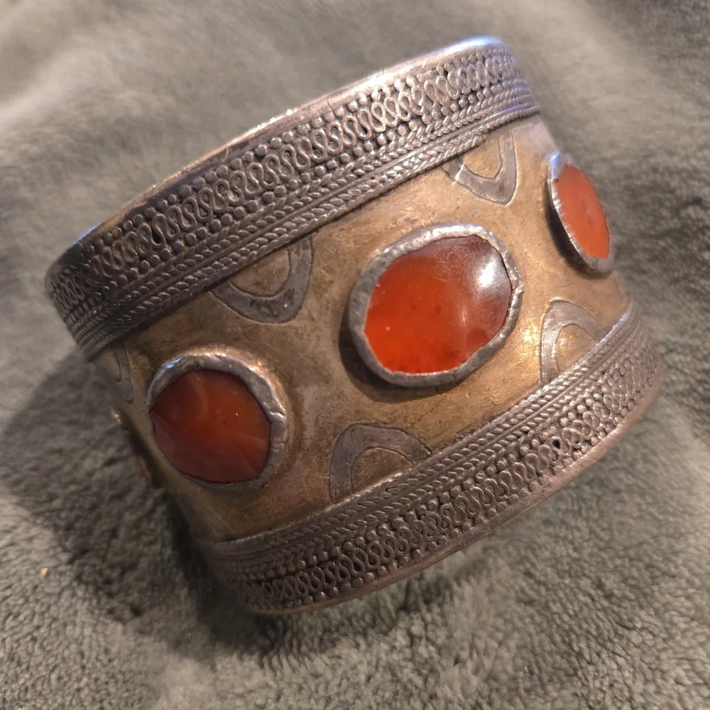 Turkmen Tribal Jewelry Qasli Bilezik Cuff Bracelet